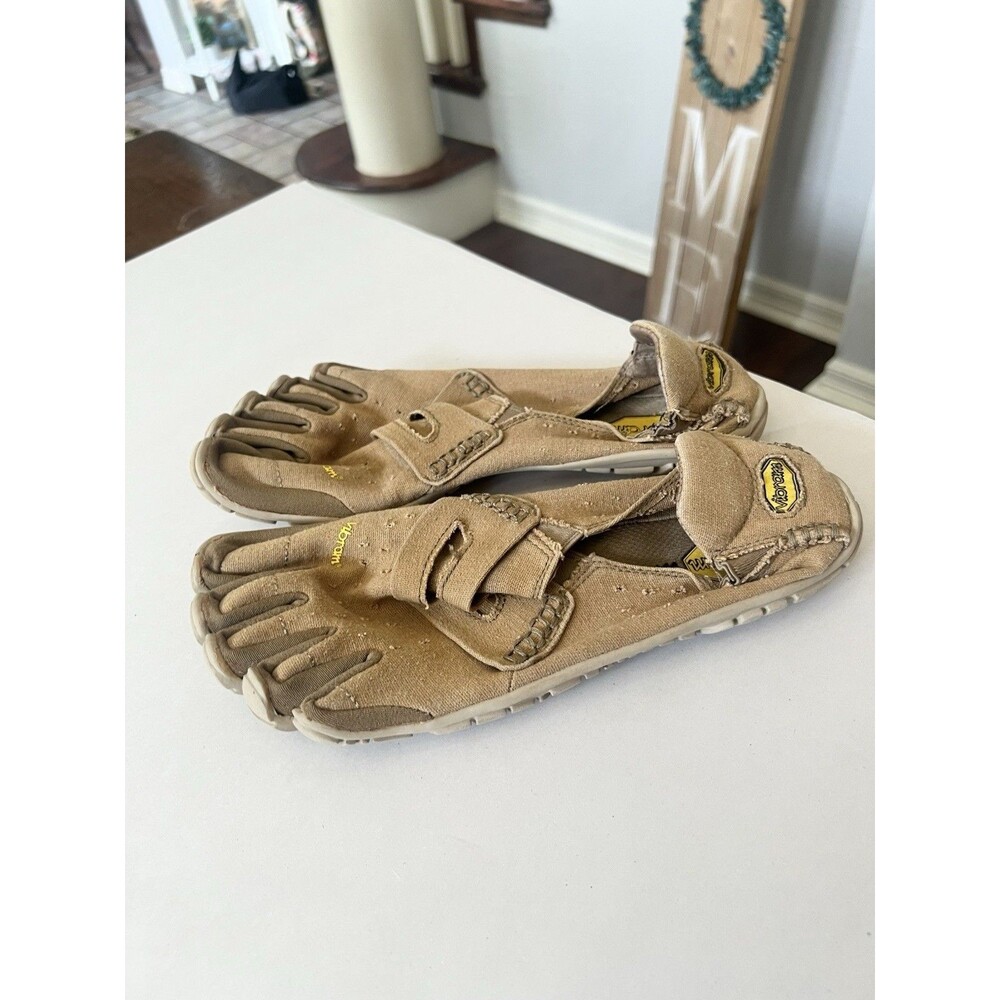 Vibram Women's FIveFingers CVT Hemp Casual Shoes Khaki 8 8.5 40 Barefoot
